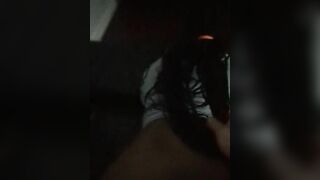 ASIAN MALE PUTS HIS DICK BACK INSIDE AN AFRICAN BABE AND CONTINUES TO PULL HER HAIR