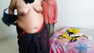 Came to sell bras and gave rough sex to Indian sexy woman while changing red bra