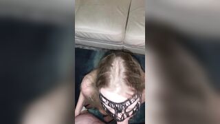 Curvy blonde slut gets fucked and a facial