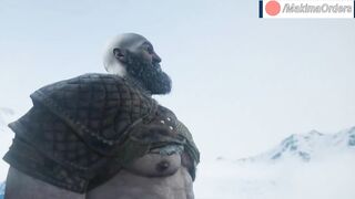Kratos x Freya blowjob and pussy fuck - God of War 3d animation | MakimaOrders