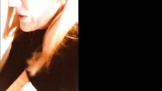 Stepmother in school uniform wants his stepson to lick her pussy, facesitting