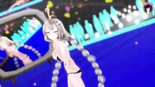 Akari - Sexy Teen With Big Tits Dancing + Gradual Undressing (3D HENTAI)