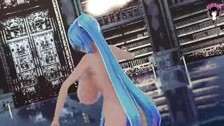 Thick Miku With Huge Tits Dancing In Sexy Stockings (3D HENTAI)