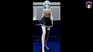 Sexy Miku In Hot Skirt Dancing (3D HENTAI)
