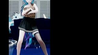 Sexy Miku In Hot Skirt Dancing (3D HENTAI)