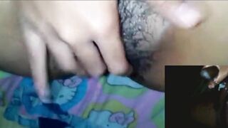 Desi wife video call fingering sex handjob