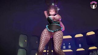 Sexy Thick Tanned Girl Dancing Using Pole + Hot Masturbation (3D HENTAI)