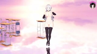 Big Ass Girl - Hot Full Nude Dance In Sexy Stockings (3D HENTAI)