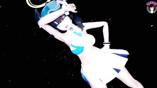Hibiki - Thick Teen Sexy Dance + Gradual Undressing (3D HENTAI)