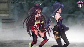 Mona and Yukikaze - Sexy Dance + Fucked Hard (3D HENTAI)