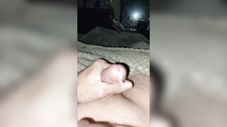 Guy solo masterbation cumshot in (slow motion)