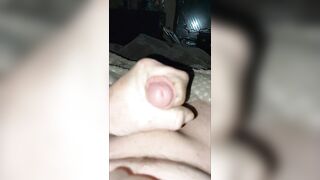 Guy solo masterbation cumshot in (slow motion)