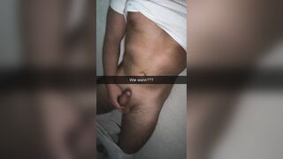 My roommate cheats and cums inside me! German Snapchat Fuck
