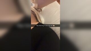 I let my roommate cum inside me! Cheating Snapchat Fuck