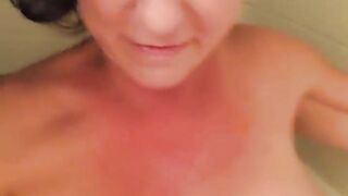 Shower MILF with Dildo