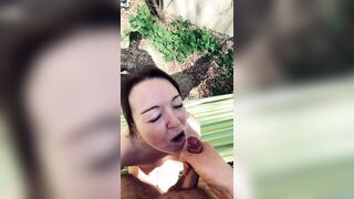 Compilation of facial cumshot on a beautiful French milf: real amateur couple