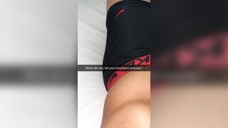 Cheating girl fucks guy on first tinder date and snaps bf on Snapchat