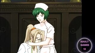La doctora y la enfermera lesbiana se divierten juntas