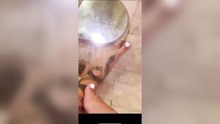 cute white toes in the shower! head to my of to see what I did after