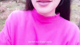 Outdoors risky JOI in the woods, your fantasy (GERMAN)