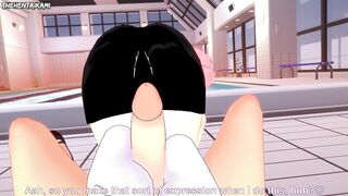 Yuno Gasai Gives You a Footjob To Train Her Sexy Body! Mirai Nikki Feet Hentai POV