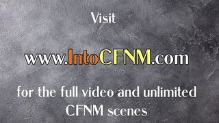 CFNM British chicks jerk cock in group pleasure till cum