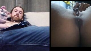 Very Wet Pussy Mutual Masturbation Session