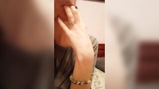 Horny Nanny Shows Her Pussy And Masturbates