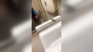 Beating my Dick all over the Women’s Public bathroom