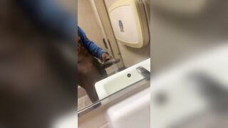 Beating my Dick all over the Women’s Public bathroom