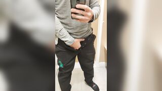 Got horny in the changing room while trying new pants