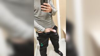 Got horny in the changing room while trying new pants