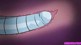 Bender fucks Leela very hard and puts her inside him ( Futurama ) cartoon porn