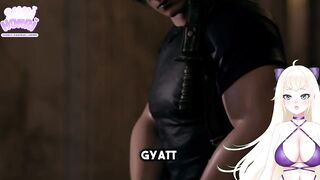 Resident Evil Ashley takes care of Leon’s monster dick | Horny Vtuber React