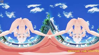 VR180 mmd Gura nude Dance 3d hololive Hentai