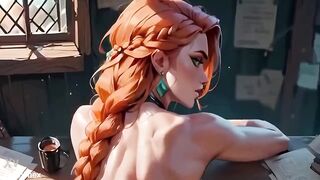 Fucking a hot blonde girl | Cartoon porn [AI generated]