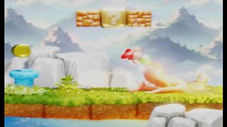 Tiny Plumber Trapped Inside Blonde Princess Butt Tries to Escape– 3D short