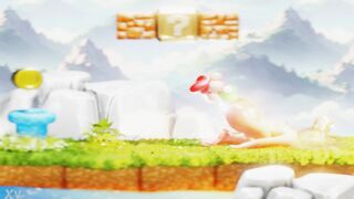 Tiny Plumber Trapped Inside Blonde Princess Butt Tries to Escape– 3D short