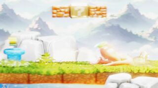 Tiny Plumber Trapped Inside Blonde Princess Butt Tries to Escape– 3D short