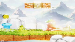 Tiny Plumber Trapped Inside Blonde Princess Butt Tries to Escape– 3D short