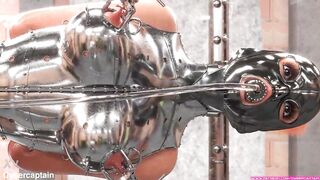 Metal Bondage by a Cruel Sister - 3D BDSM Comic Animation