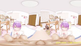 VR180 mmd Towa BlowJob 3d hololive Hentai