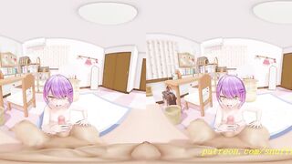VR180 mmd Towa BlowJob 3d hololive Hentai