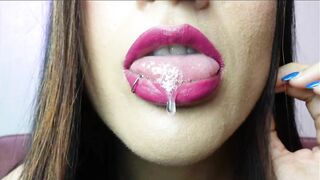 Mouth milking - Tongue and spit