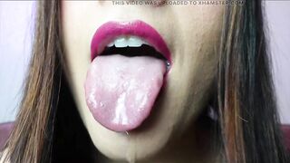 Mouth milking - Tongue and spit