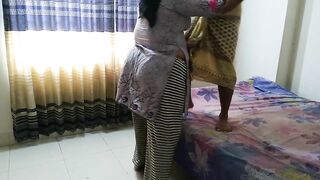 Indonesian MILF Hot stepmom standing in room when stepson came & tied her hands then fucked her Rough - Huge Cumshot