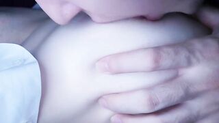NIPPLE PLAY, BITE AND SUCK NIPPLES // Natural Asian Tits // Japanese Breast Massage