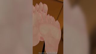 Rubbing Pussy and feet on your Face
