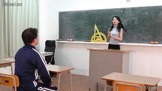Japanese Female Teacher Educates Two Masochistic Students
