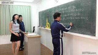 Japanese Female Teacher Educates Two Masochistic Students